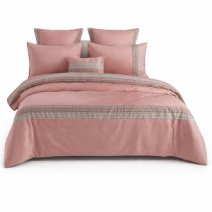 Villa Barcelona Premium Cotton Bedsheet Set – Blush Pink (3 Pcs)