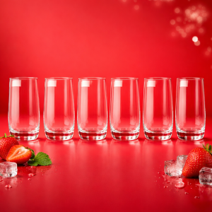 Premium Clear Glass Tumbler Set (Pack of 6)